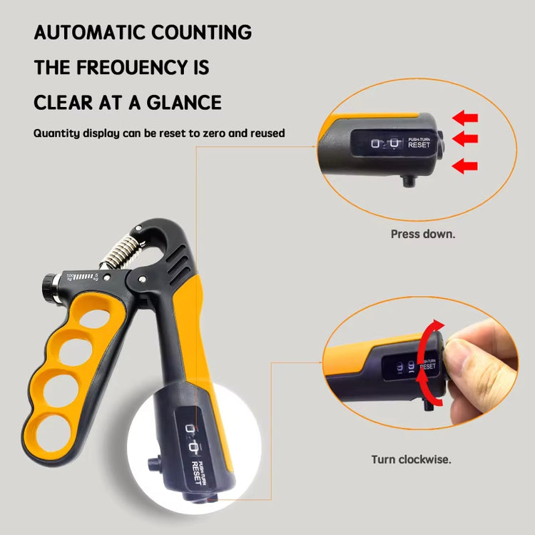 Hand gripper in orange color option