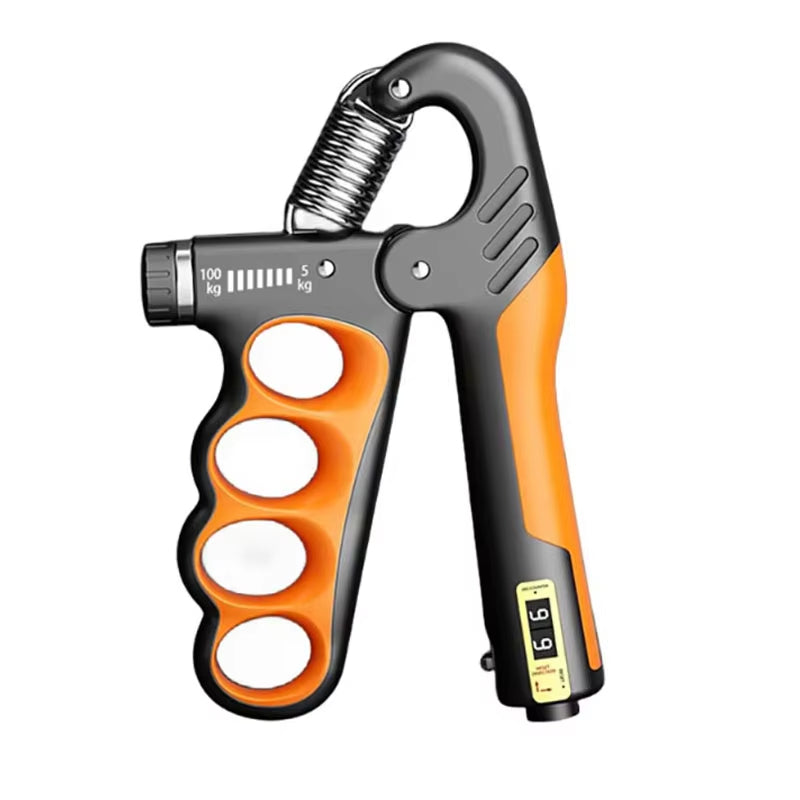 Hand grip strength trainer resistance range markings