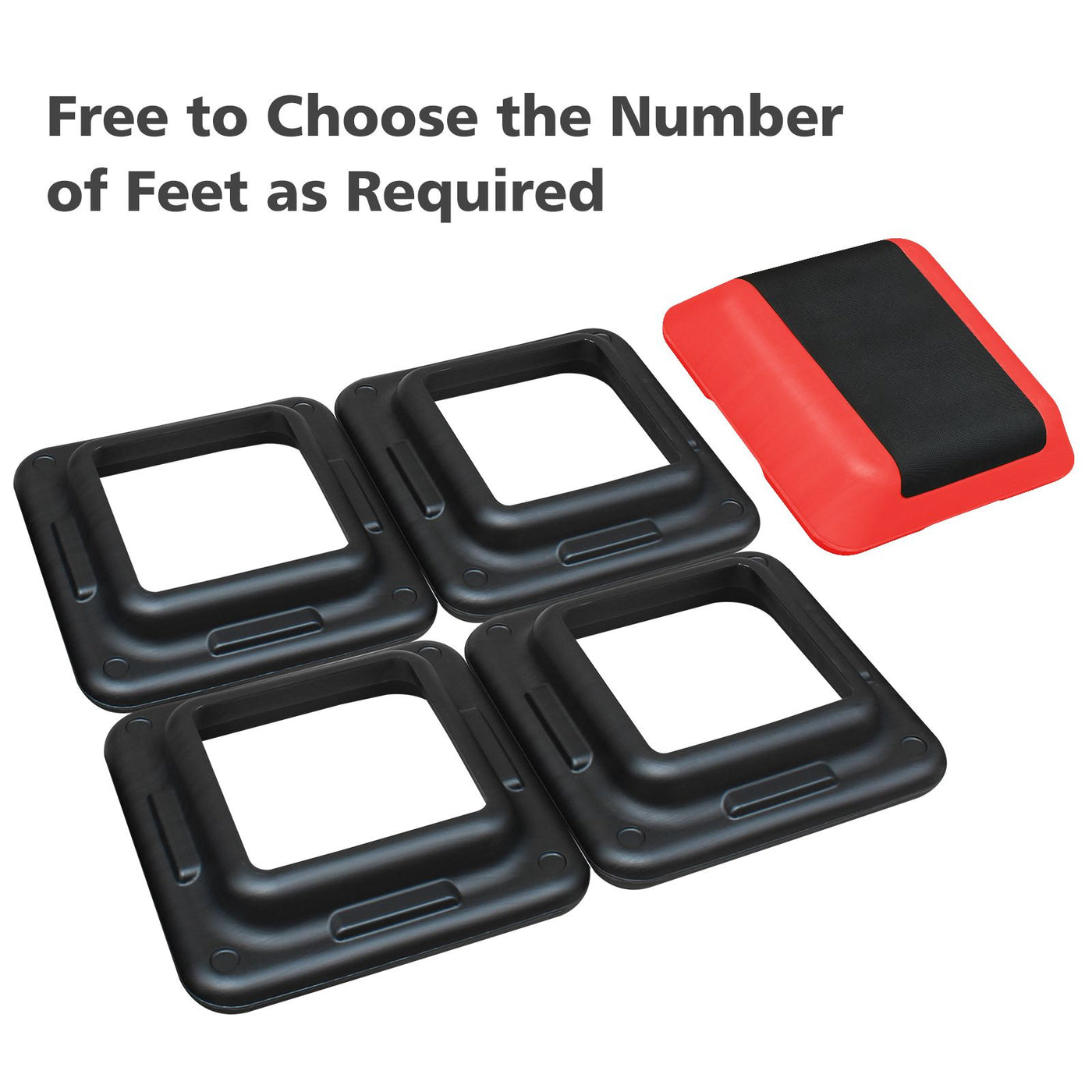 adjustable aerobic step platform in use lifestyle view