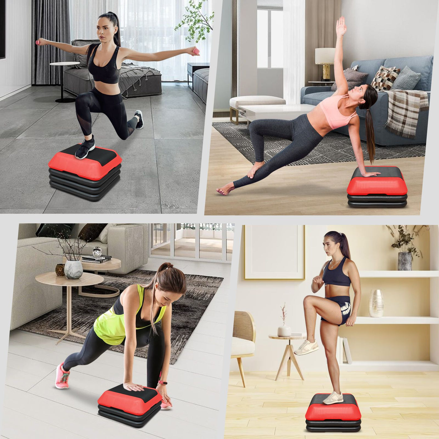 adjustable aerobic step platform feature detail
