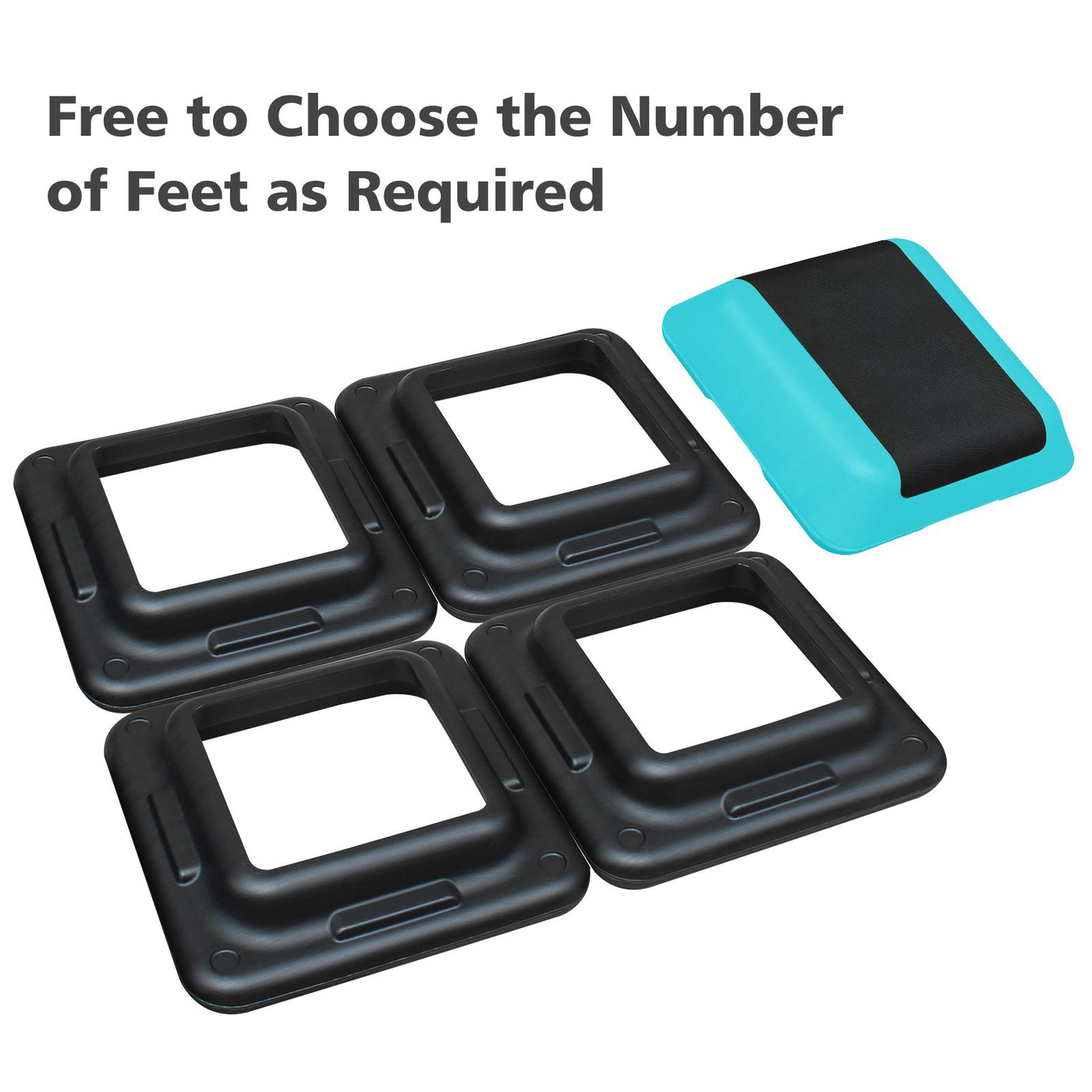 adjustable aerobic step platform in use lifestyle view