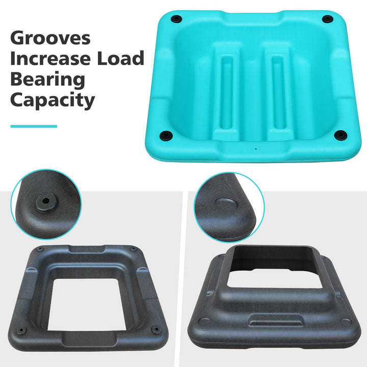 adjustable aerobic step platform side profile view
