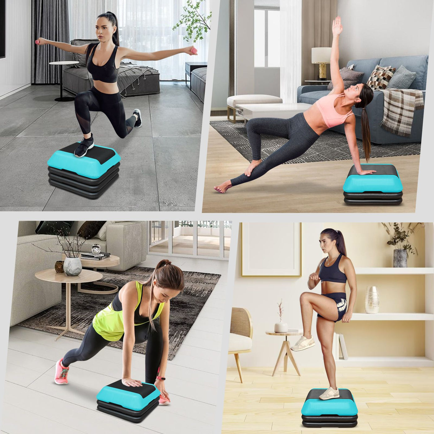 adjustable aerobic step platform feature detail