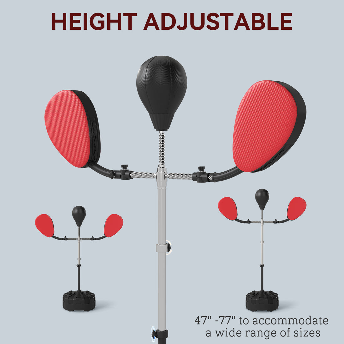 Boxing bag stand speed bag target arms detail