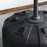 Boxing bag stand height adjustment detail