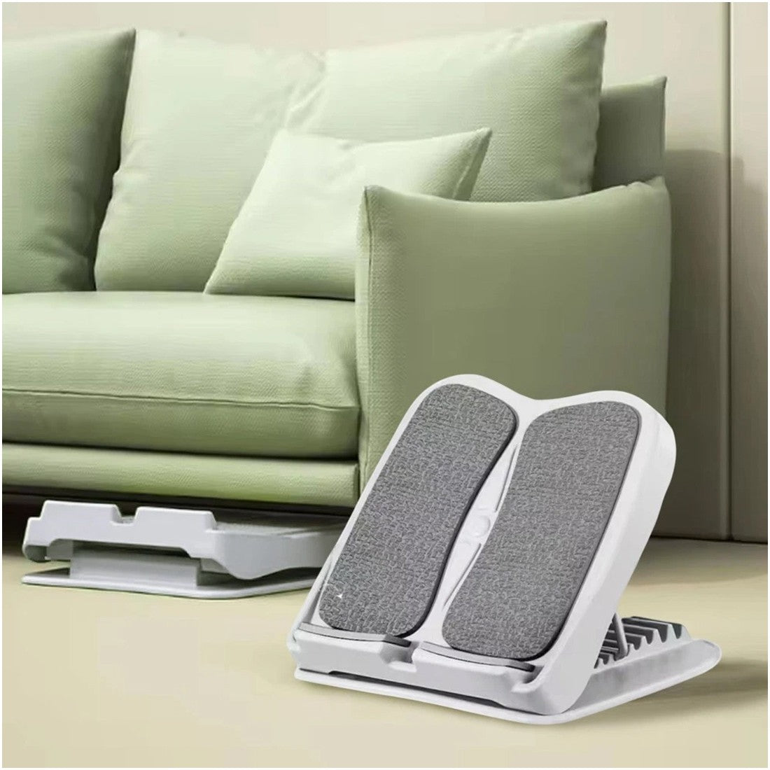 Calf stretch board used for squat heel support