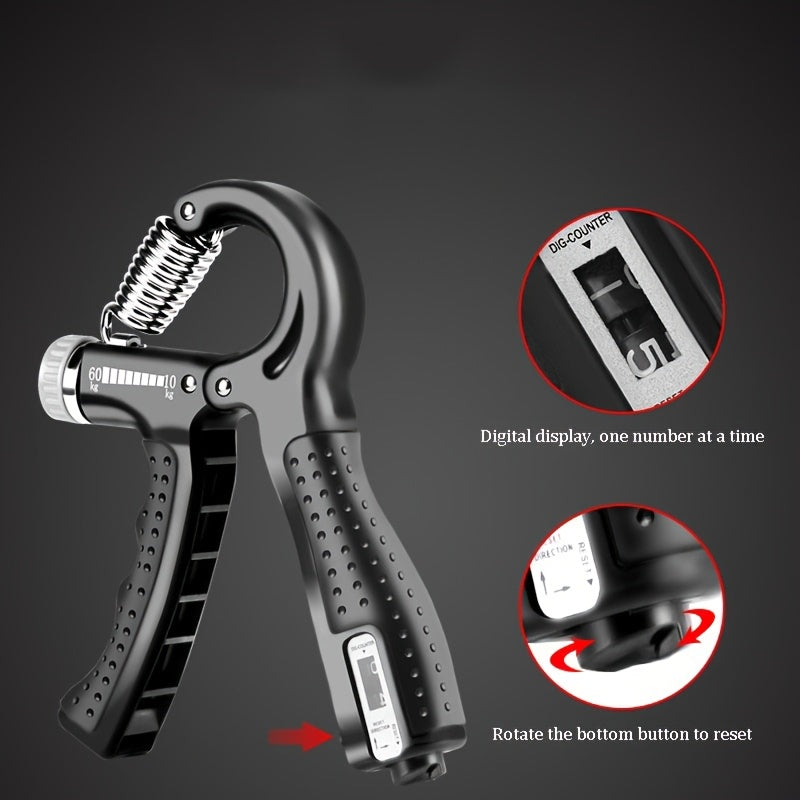 Hand grip strengthener carbon fiber handle detail
