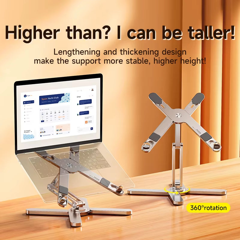 Adjustable Laptop Stand in Silver finish