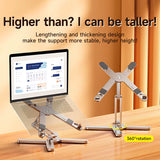 Adjustable Laptop Stand in Silver finish
