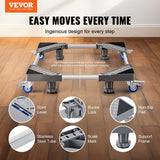 Adjustable Mini Fridge Mobile Stand side angle