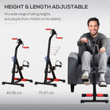 Pedal exerciser used on table for arm cycling