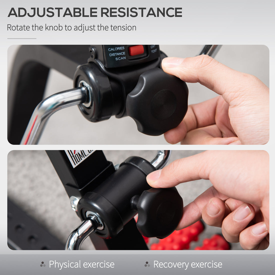 Pedal exerciser size and dimensions reference