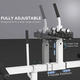 White calf raise machine padded seat detail
