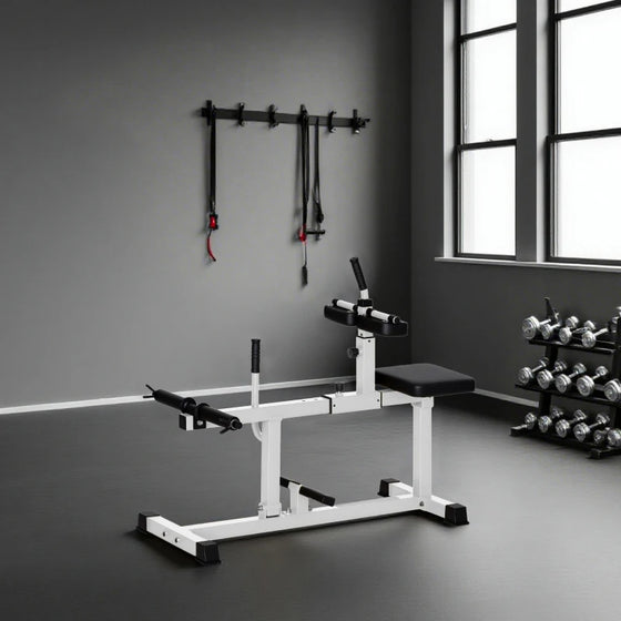 Calf raise lever and plate post detail