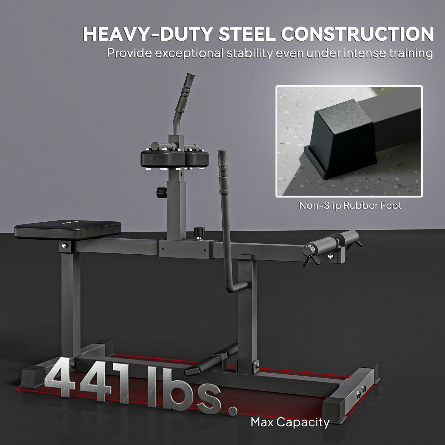 Seated calf raise lever arm and pad