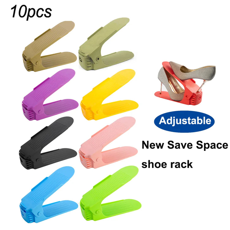 Adjustable Shoe Organizer Space Saving Rack14