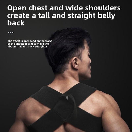 Posture corrector strap adjustment buckle close-up