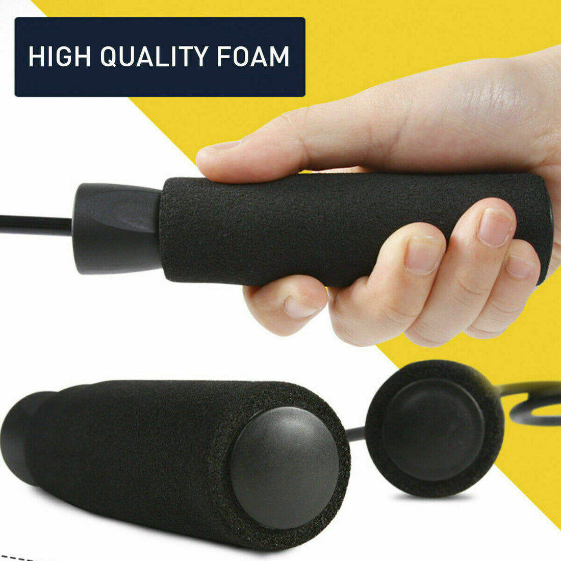 Skipping rope in use for cardio training