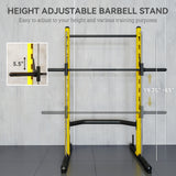 Squat rack pull-up bar top view