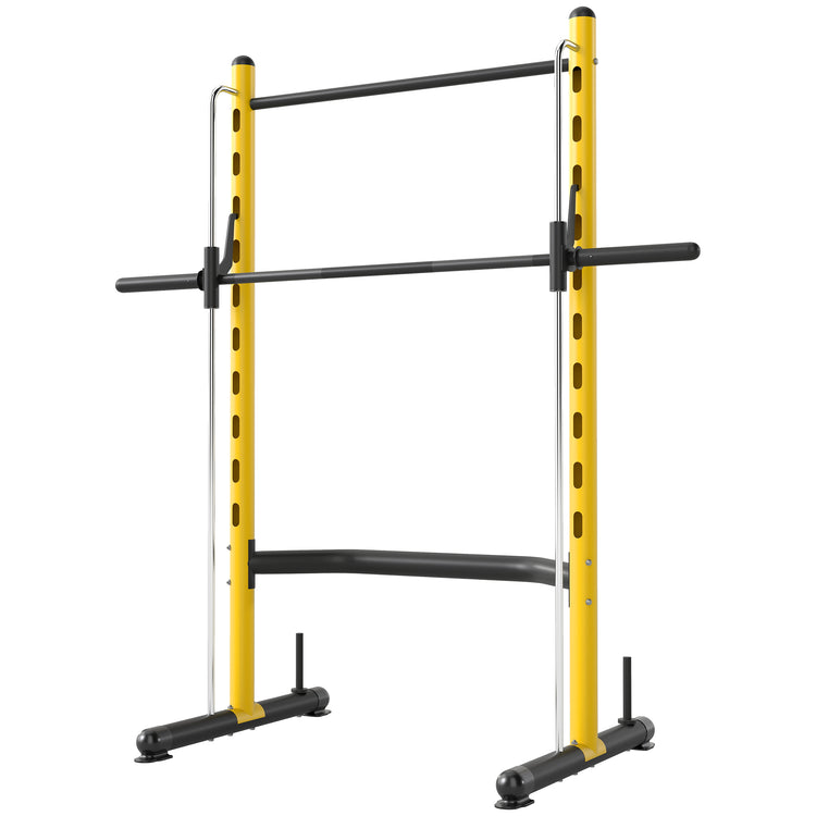 Squat rack pull-up bar bench press full setup