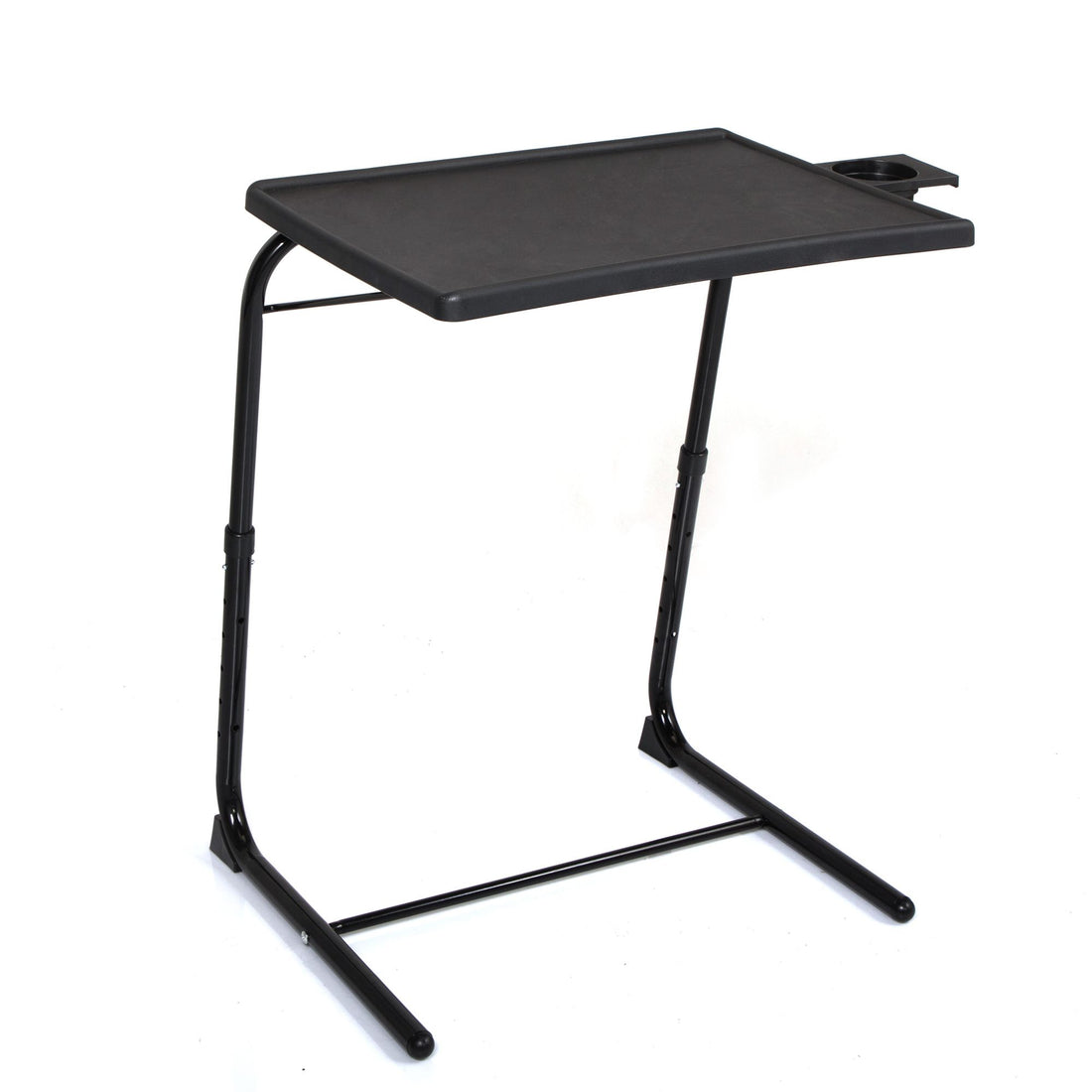 Adjustable TV Tray Table with Cup Holder1