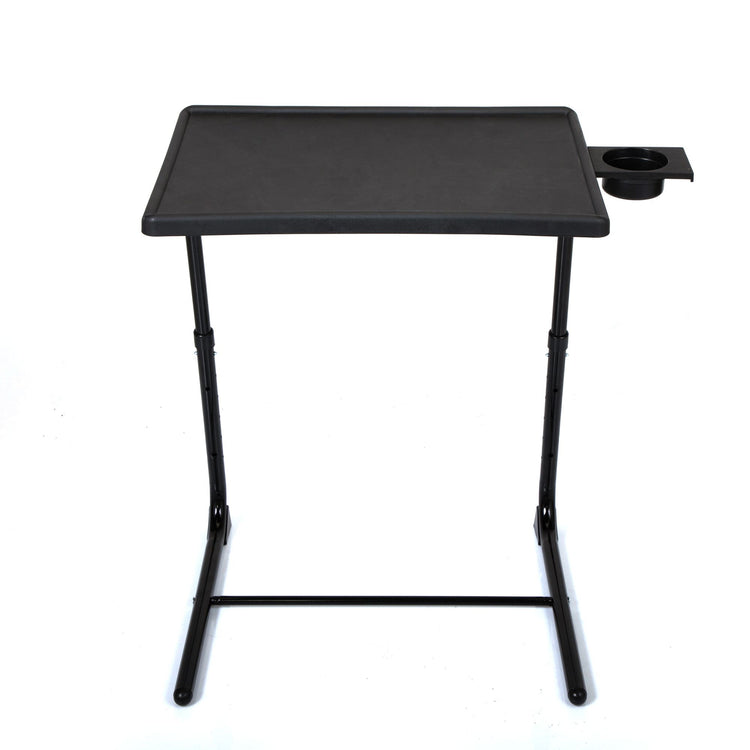 Adjustable TV Tray Table with Cup Holder2