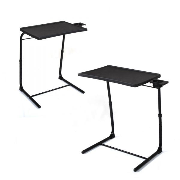 Adjustable TV Tray Table with Cup Holder9