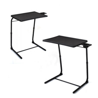 Adjustable TV Tray Table with Cup Holder9