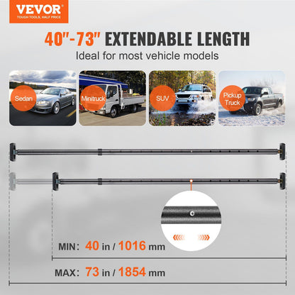 Adjustable Vehicle Cargo Stabilizer Bar detail view 2