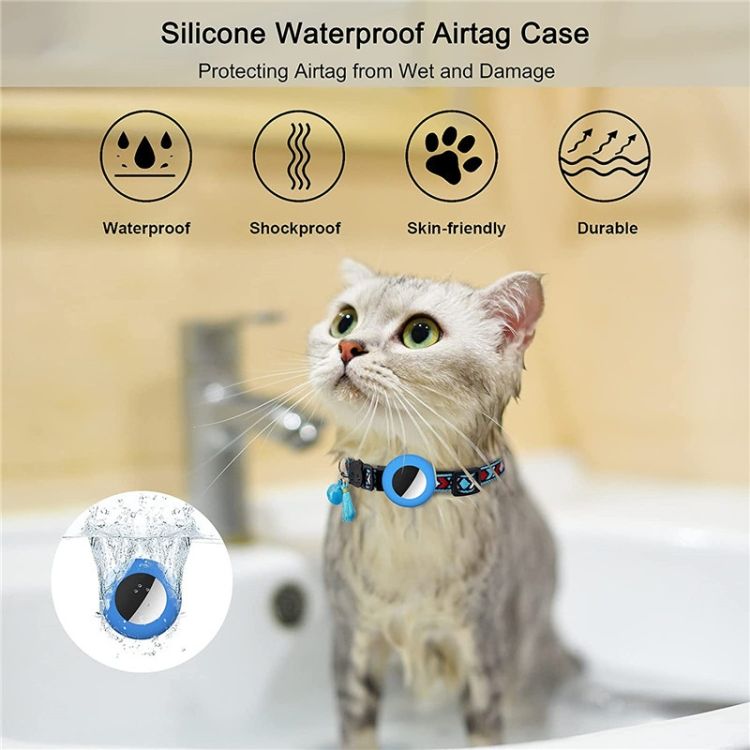 Airtag Pet Collar Bell Tassel3