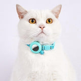 Airtag pet collar case attached to a dog collar