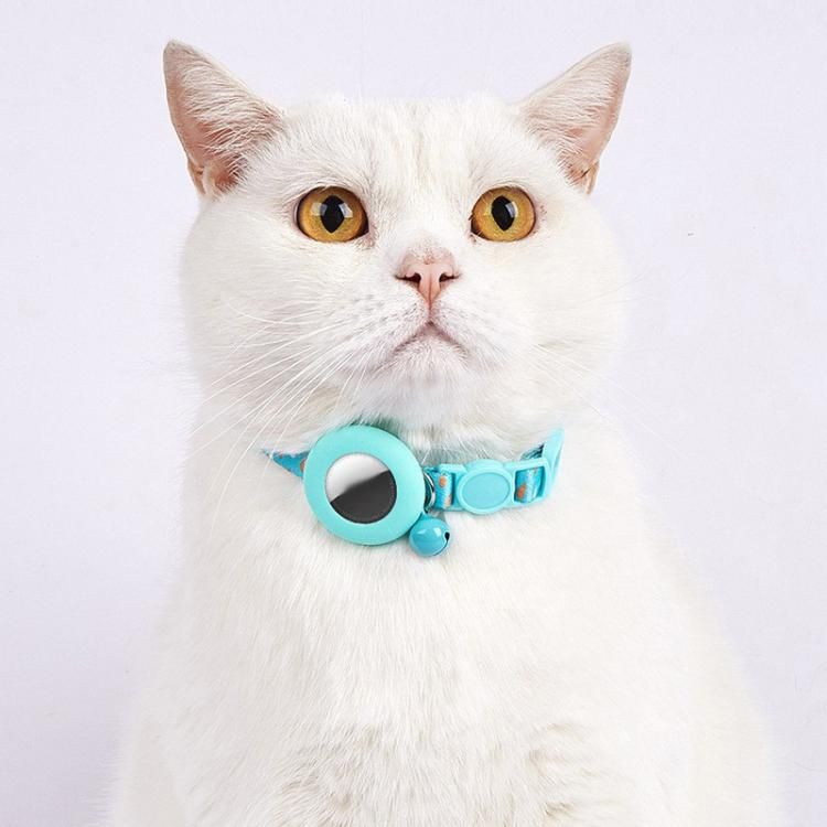 Airtag pet collar case attached to a dog collar