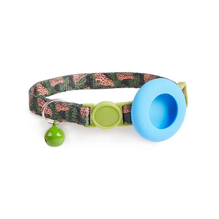 Airtag dog collar holder in Camouflage Forest print