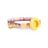 Airtag pet collar case in Black Night Beach print