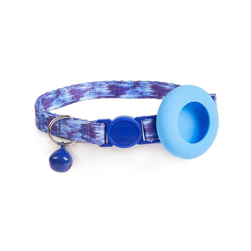 Airtag dog collar case in Blue Gradient pattern