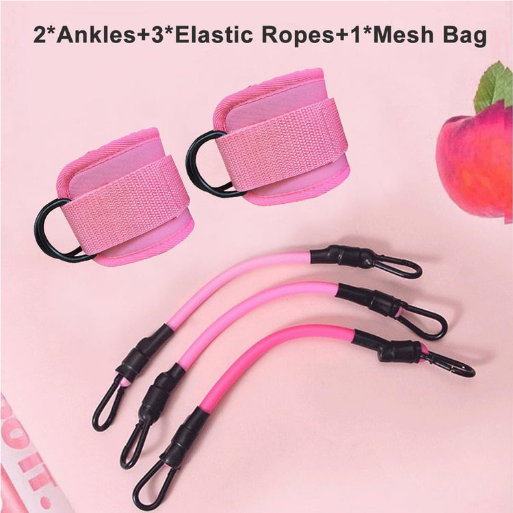 Ankle cuff resistance band close-up