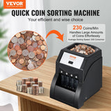 Coin sorter shown from an angled view