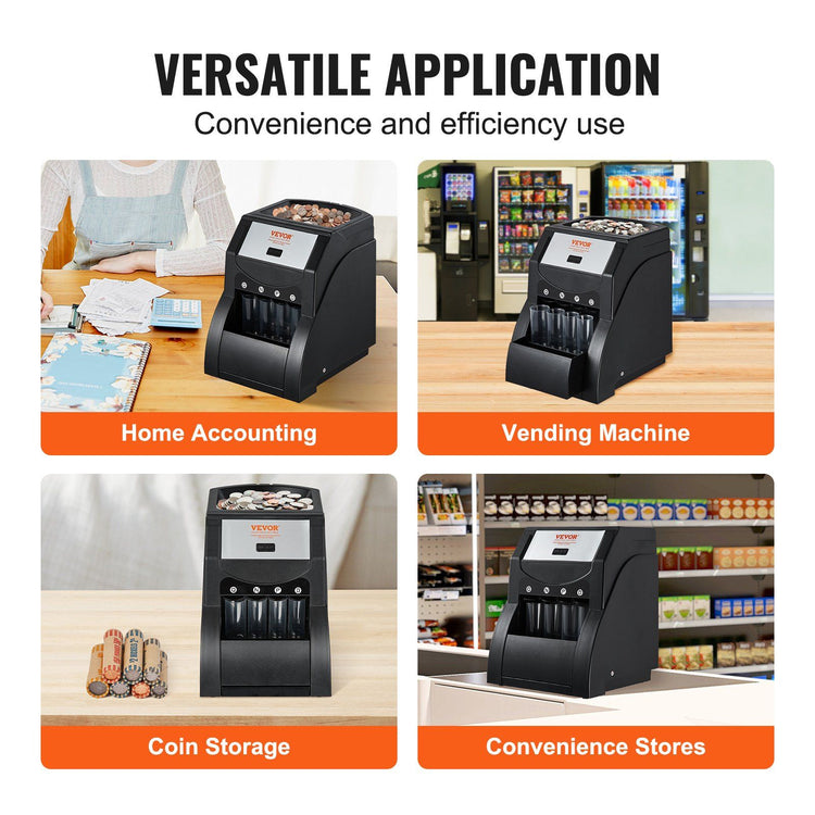 Automatic USD Coin Sorting Machine feature highlight. automatic usd coin sorter