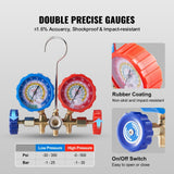 Automotive 3-Way AC Manifold Gauge in-use view