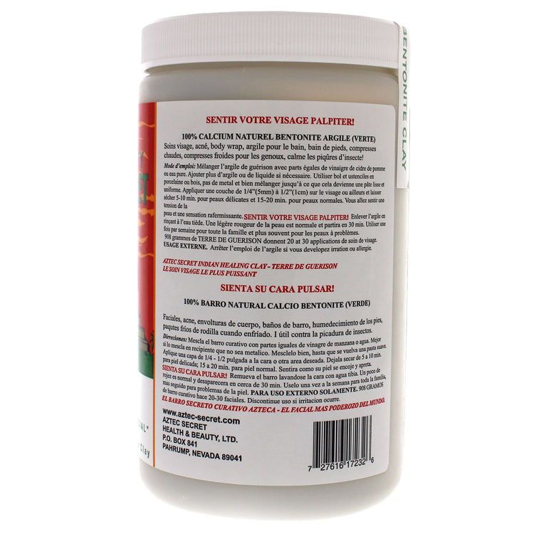 Indian healing clay applied as a face mask