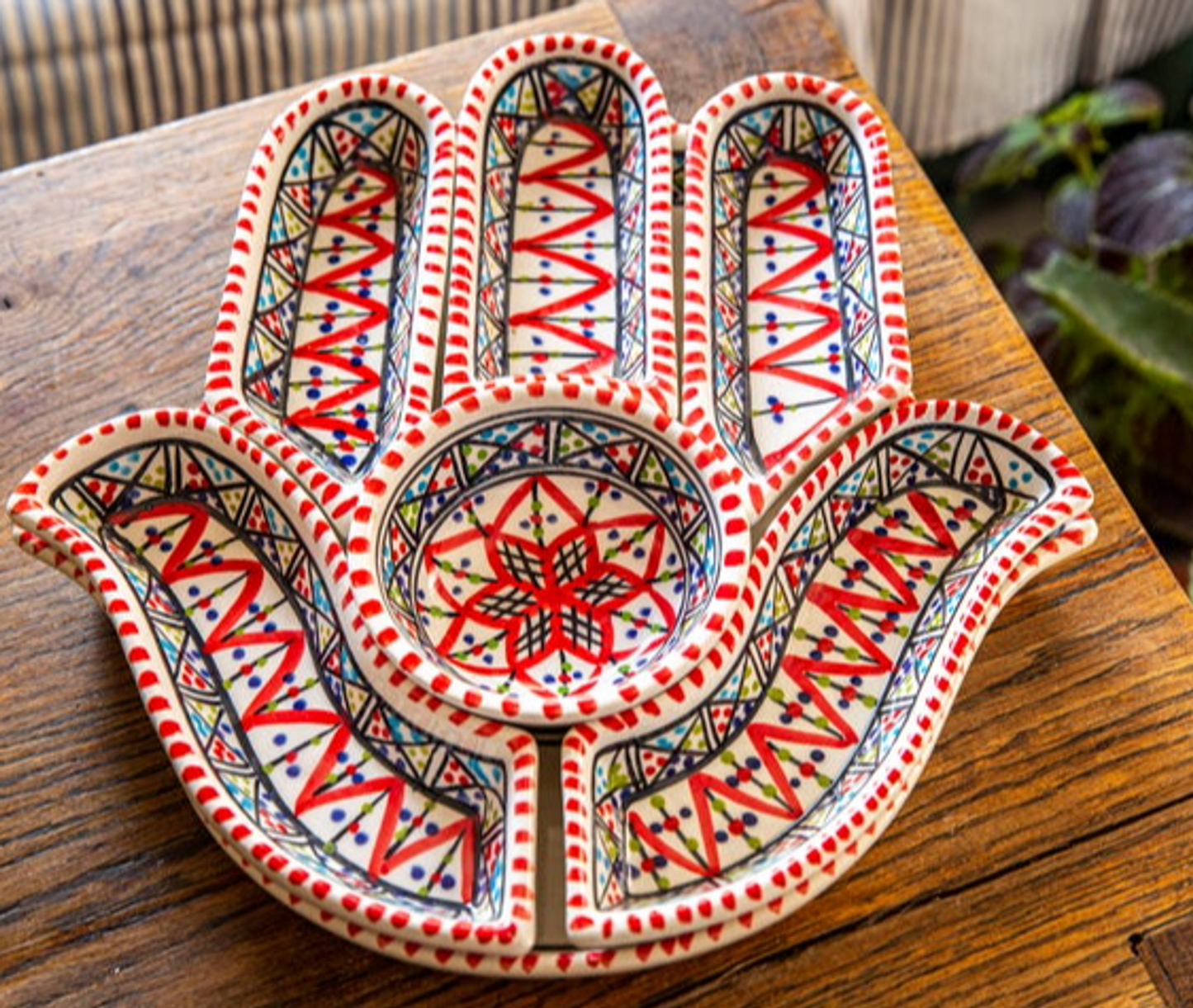 Kamsah Dipping and Serving Set - Handmade Ceramic