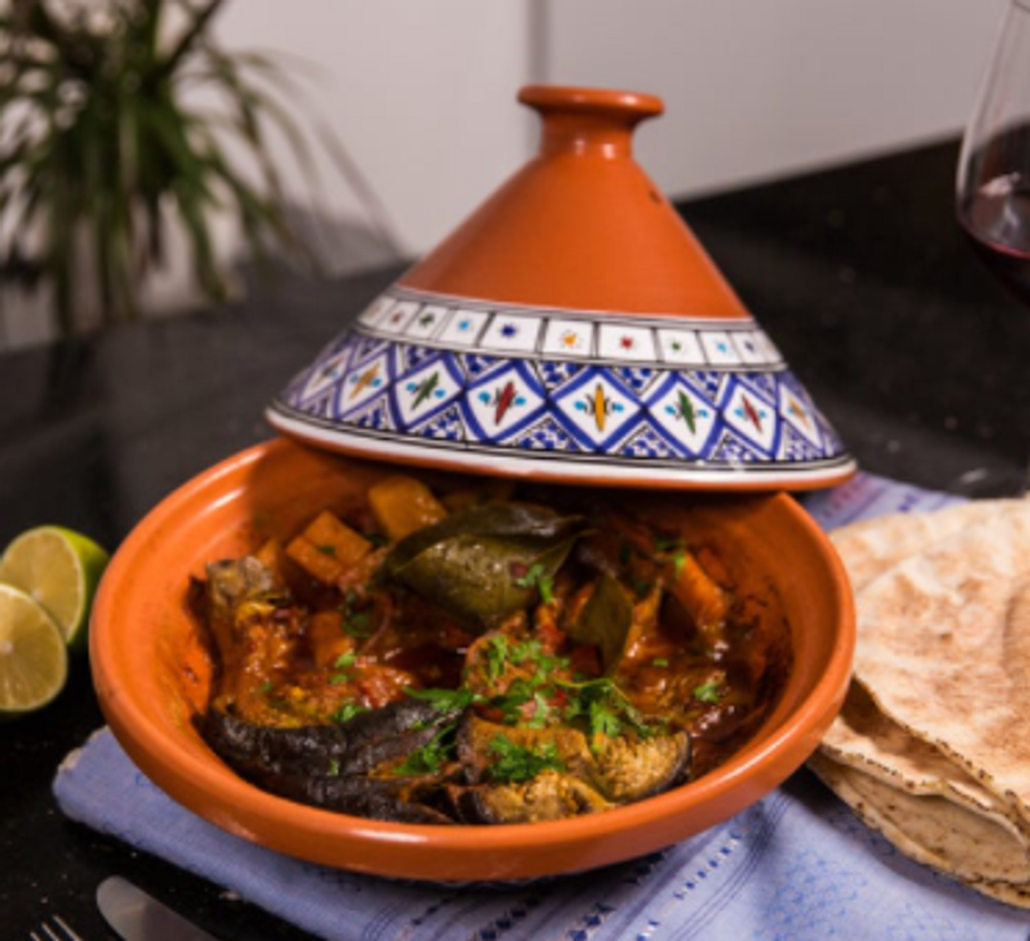 Kamsah Classic Tagine - Handmade Ceramic Cooking Pot