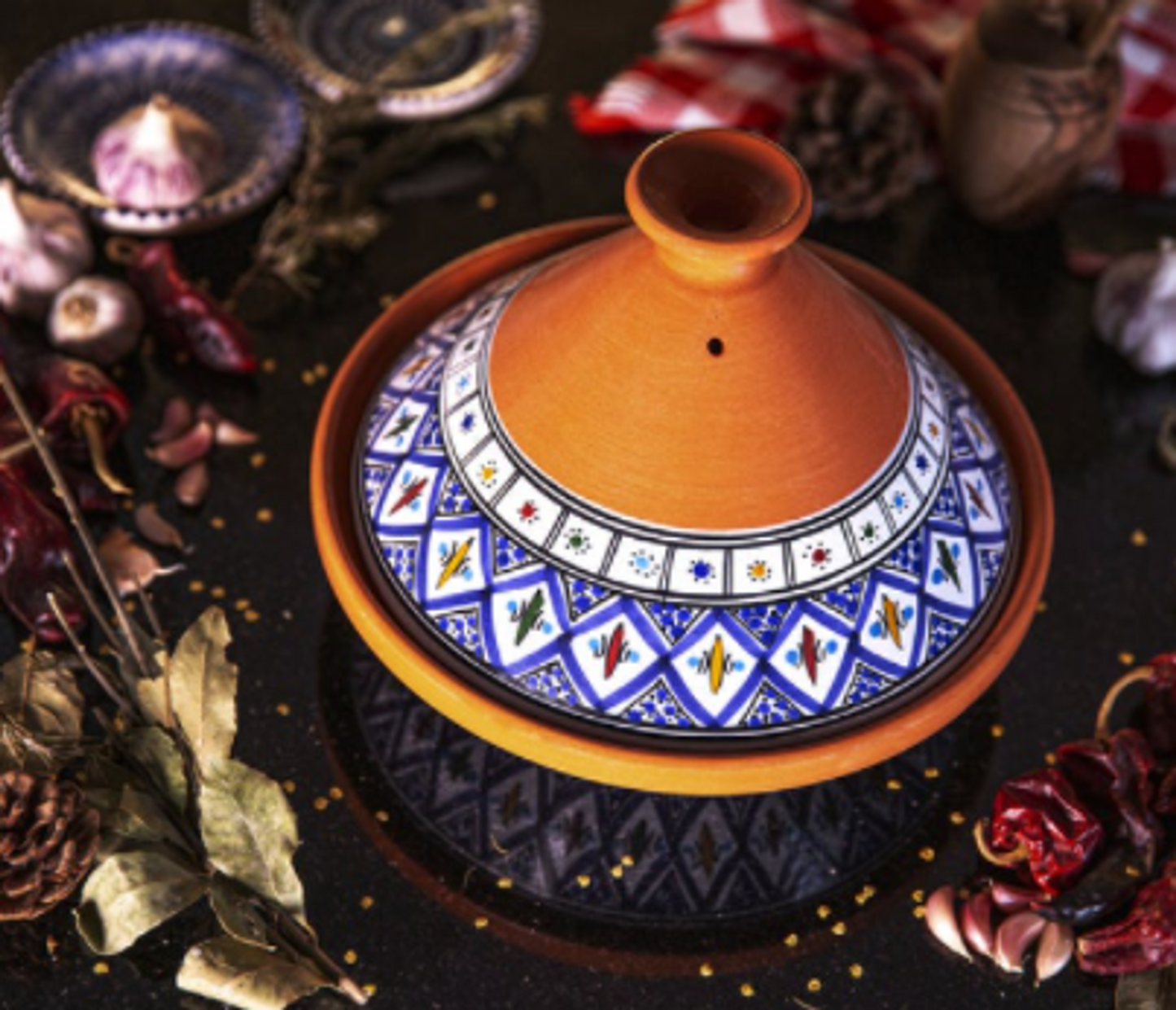 Kamsah Classic Tagine - Handmade Ceramic Cooking Pot