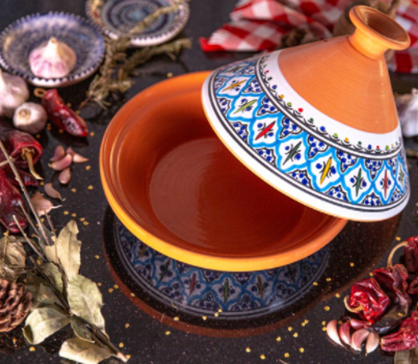 Kamsah Classic Tagine - Handmade Ceramic Cooking Pot