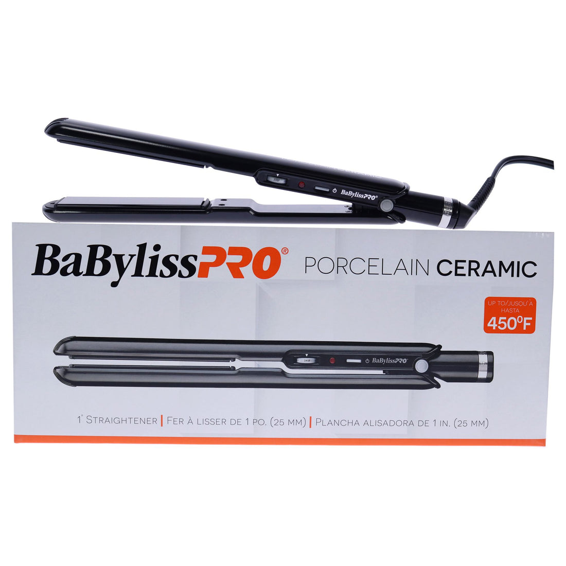 BaBylissPRO 1 Inch Ceramic Flat Iron main product view