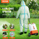 Battery backpack sprayer with included nozzle set