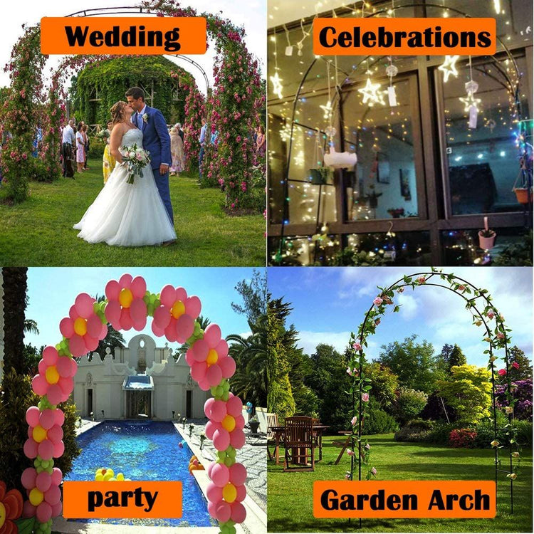 Black Metal Garden Arch Trellis main product view