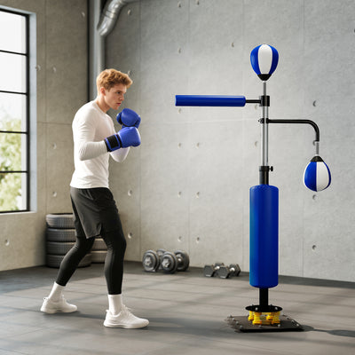 Blue Adjustable Reflex Speed Boxing Bag1
