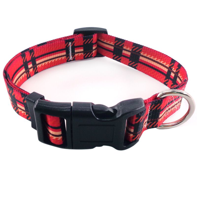 Bohemian dog collar in pink roses print