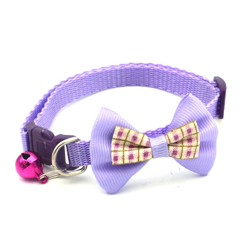 Bowknot Cat Collar With Bell6